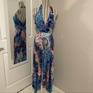 NANI KAI HAWAIIAN HALTER DRESS